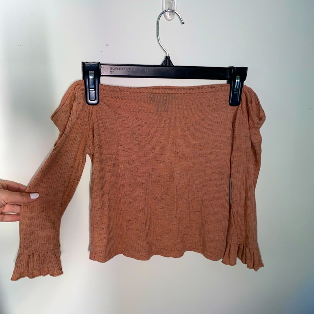 Off the shoulder crop top